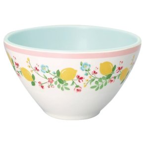 Limona White cereal bowl 14 cm fra GreenGate - Tinashjem