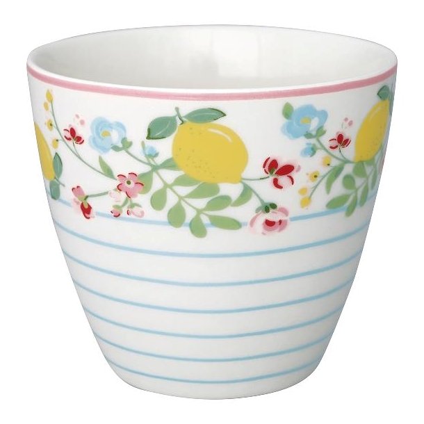 Limona White latte cup fra GreenGate - Tinashjem