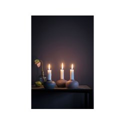 Lysestage Telma Deco Rose p� hylde med lys - Fransenhome