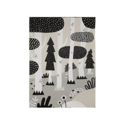 S�dahl Magic Forest plaid sort og gr� - Fransenhome