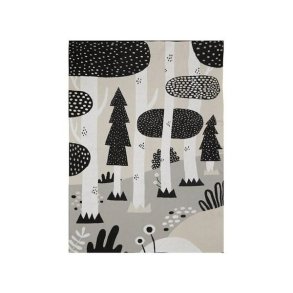 S�dahl Magic Forest plaid sort og gr� - Fransenhome