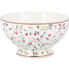 Maise White french bowl XL 13,5 cm fra GreenGate - Tinashjem