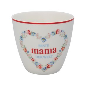 Mama White latte cup fra GreenGate - Tinashjem