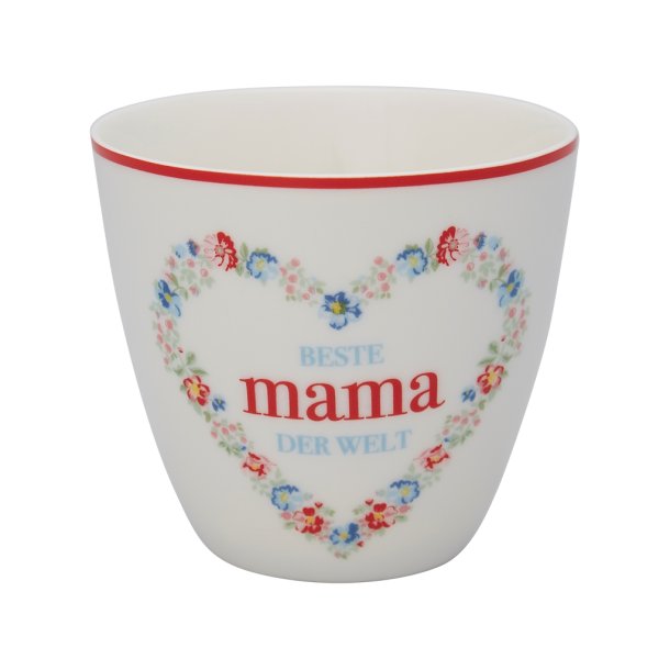 Mama White latte cup fra GreenGate - Tinashjem