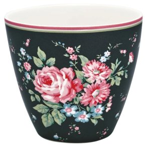 Marley Dark Grey latte cup fra GreenGate - Tinashjem