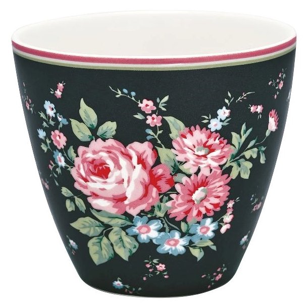 Marley Dark Grey latte cup fra GreenGate - Tinashjem