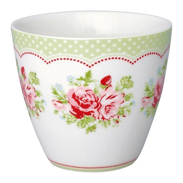 Mary White latte cup fra GreenGate - Tinashjem