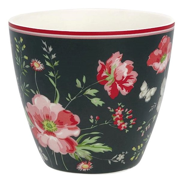 Meadow Black latte cup fra GreenGate - Tinashjem