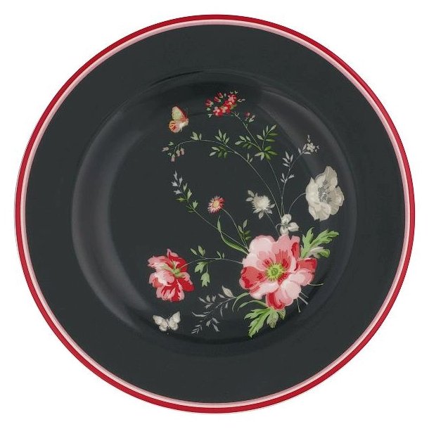 Meadow Black plate small 15 cm fra GreenGate - Tinashjem