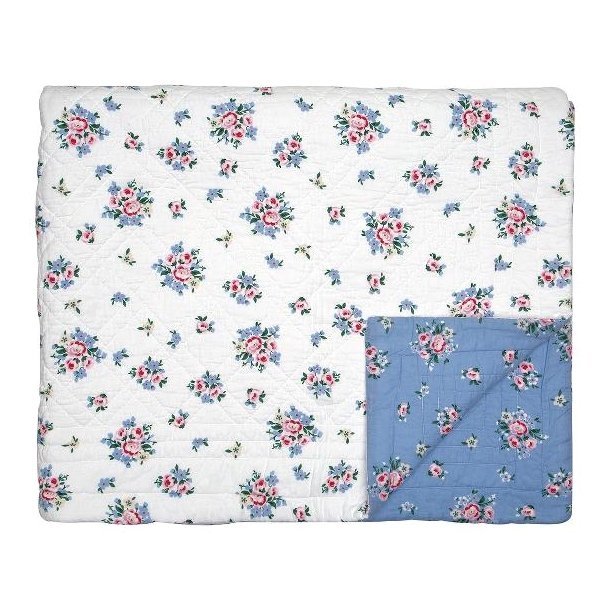 Nicoline Dusty Blue senget�ppe 140 x 220 fra GreenGate - Tinashjem