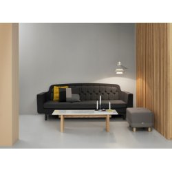 Normann Copenhagen Folk fyrfadsstage gr� p� bord - Fransenhome