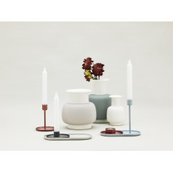Normann Copenhagen Folk lysestage gr� med Nyhavns vaser - Fransenhome