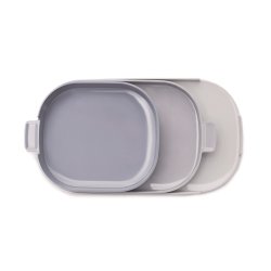 Normann Copenhagen Nabo Tray gr� - s�t med 3 bakker 3 forskellige farver gr� - Fransenhome