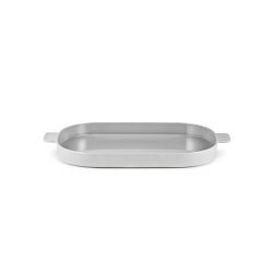 Normann Copenhagen Nabo Tray gr� - s�t med 3 bakker medium - Fransenhome