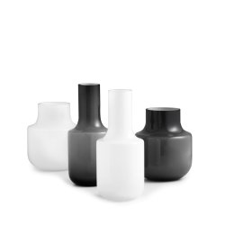 Normann Copenhagen Still vase hvid h�jde 19 cm gr� og hvid - Fransenhome