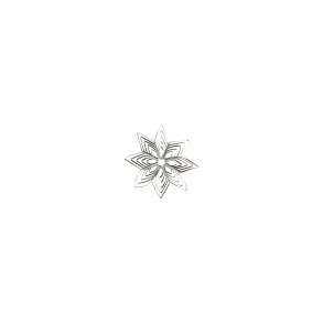 House Doctor stjerne oph�ng gr� 10 cm - Fransenhome