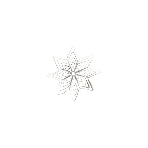 House Doctor stjerne oph�ng gr� 15 cm - Fransenhome