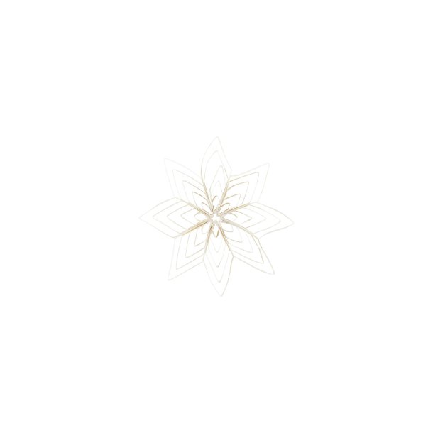 House Doctor stjerne oph�ng hvid 10 cm - Tinashjem