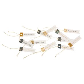 Maileg paper tags christmas 12 stk. - Tinashjem