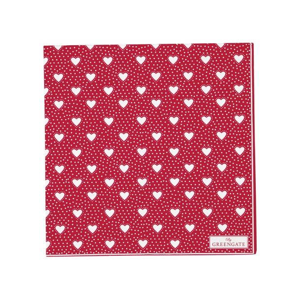 Penny Red servietter stor fra GreenGate - Tinashjem