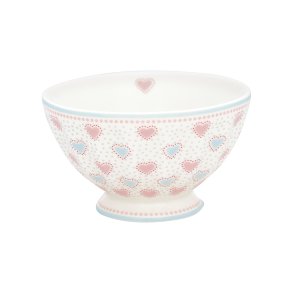  Penny White french bowl 10 cm medium fra GreenGate - Tinashjem