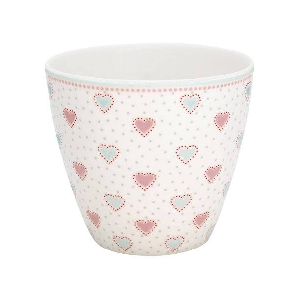 Penny White latte cup fra GreenGate - Tinashjem