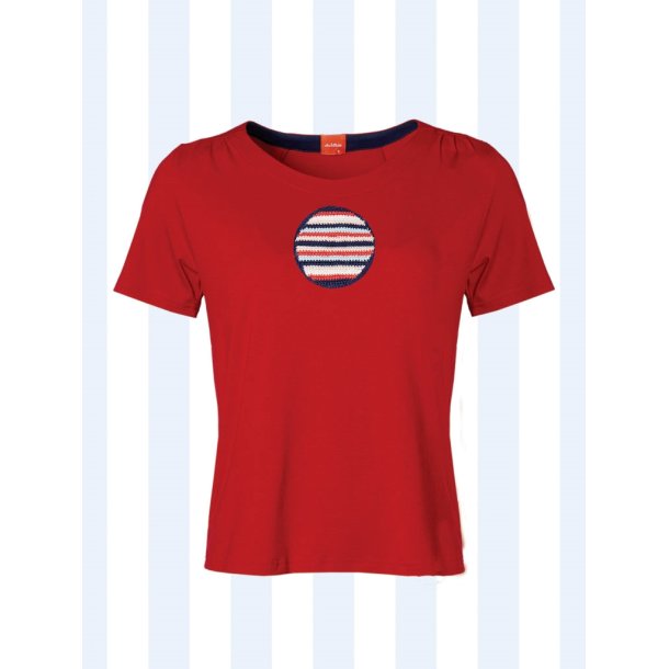 PETRAS CIRCLES AND STRIPES T-SHIRT fra du Milde - Tinashjem