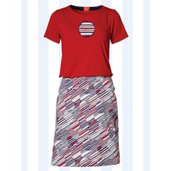 Carla Circles and Stripes nederdel fra du Milde med bluse - Tinashjem