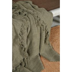 Jeanne d�Arc Living plaid med frynser Capers Green - Tinashjem