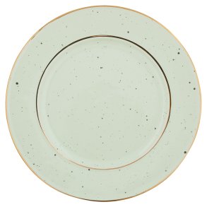 Pale Green plate med guld kant fra GreenGate - Tinashjem