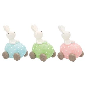 Stearinlys Rabbit i bil fra GreenGate - Tinashjem