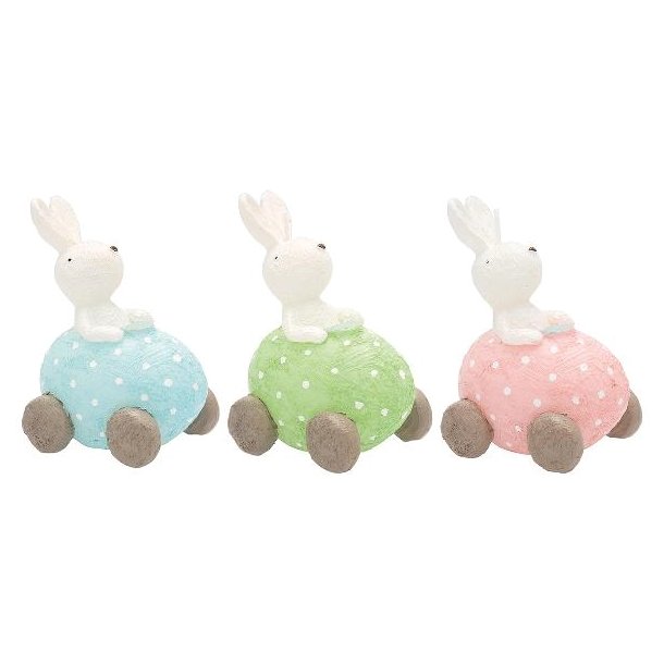 Stearinlys Rabbit i bil fra GreenGate - Tinashjem