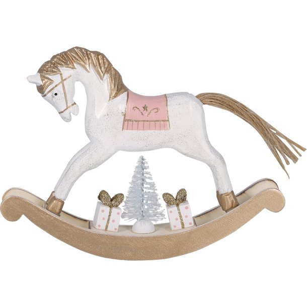 Rocking Horse Decoration pale pink medium fra GreenGate - Tinashjem