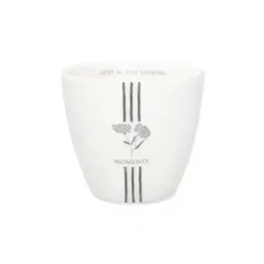 Sabine White latte cup fra GreenGate - Tinashjem