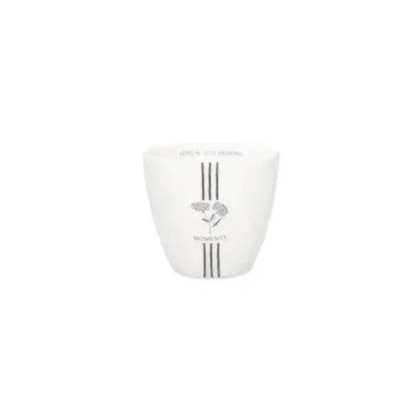 Sabine White latte cup fra GreenGate - Tinashjem