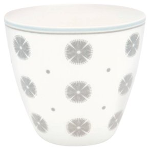 Saga White latte cup fra GreenGate - Tinashjem