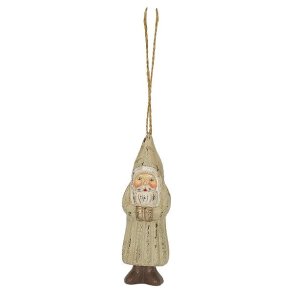 Santa Wooden Warm Grey julemand fra GreenGate - Tinashjem
