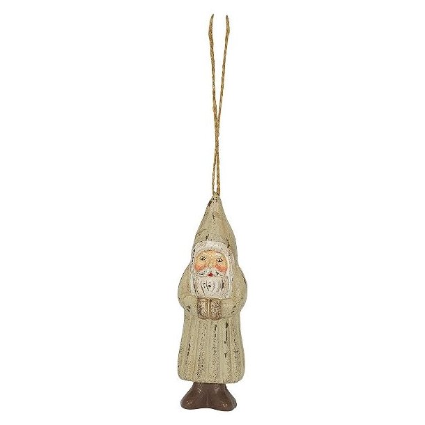 Santa Wooden Warm Grey julemand fra GreenGate - Tinashjem