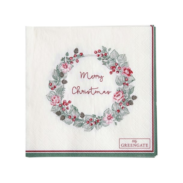 Merry Christmas servietter lille fra GreenGate - Tinashjem