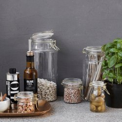 House Doctor opbevaringsglas vario 9,5 cm med andre glas - Fransenhome