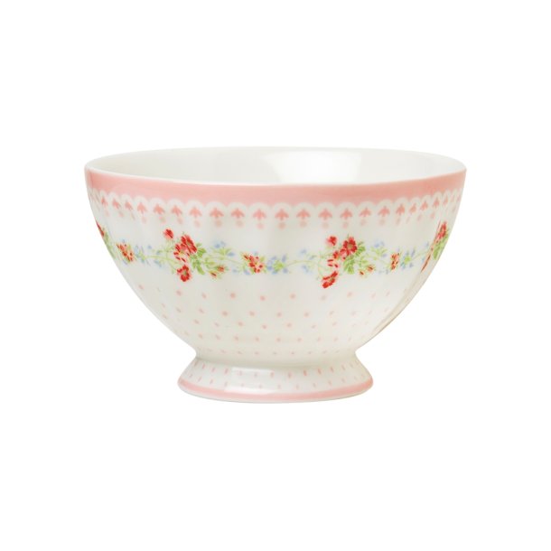Sinja White french bowl 10 cm medium fra GreenGate - Tinashjem