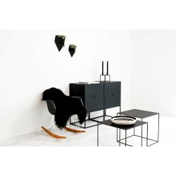 Crate vase sort stor fra Sinoq Design 2 forskellige st�rrelser p� v�g - Fransenhome