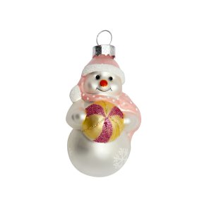 Snowman glass pale pink fra GreenGate - Tinashjem