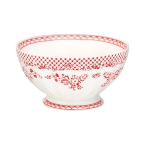 Stephanie Red french bowl XL 13,5 cm fra GreenGate - Tinashjem