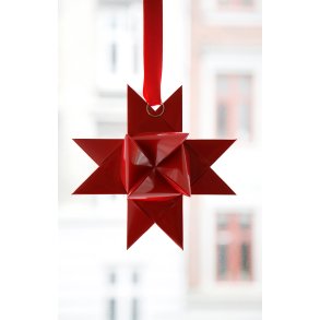 Stjernestunder stjerne Paint vinr�d 11 x 11 cm h�ngende - Fransenhome
