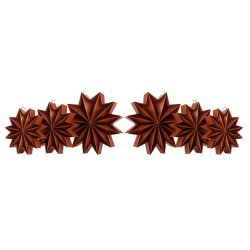 Stjernestunder Pleats stjerner kobber 6 stk. oph�ngt - Fransenhome