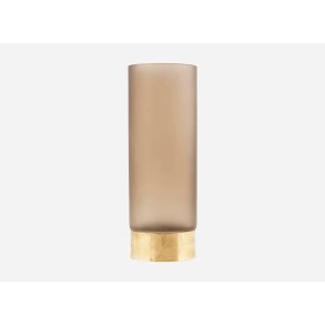 House Doctor vase Base lysebrun/guld h�jde 28 cm - Fransenhome