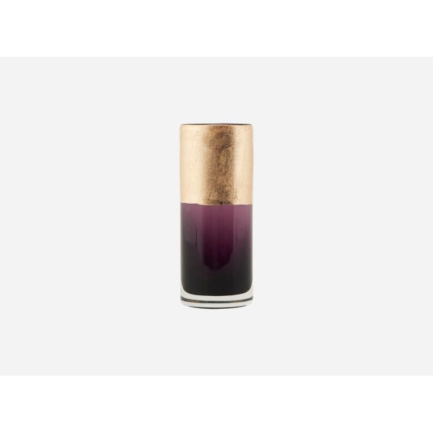 House Doctor vase Lost lilla/guld h�jde 15,5 cm - Tinashjem