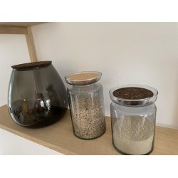 L�bech Living Kork l�g natural 15 cm som l�g p� krukker - Fransenhome