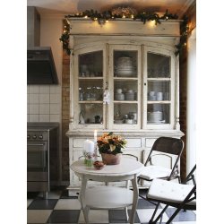 Jeanne d�Arc Living Vidunderlig Julestemning skab med guirlande - Tinashjem